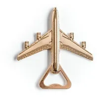 Gadget Master Flugzeug Flaschenöffner in bronze