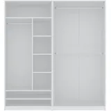 marmex möbel TRES A/B Kleiderschrank 190x206x51 weiß