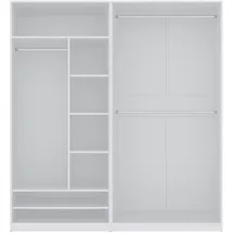 marmex möbel TRES A/B Kleiderschrank 190x206x51 weiß