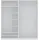 marmex möbel TRES A/B Kleiderschrank 190x206x51 weiß