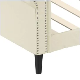 vidaXL Tagesbett Creme 100x200 cm Kunstleder