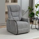TV-Sessel DUO COLLECTION "Parma Mobilitäts-Sessel mit elektr. Aufstehhilfe, Relaxfunktion & Akku", grau, B:77cm H:93cm T:90cm, 100% Polyester, Sessel, Sitzhöhe 48 cm, mit Liegefunktion, mobil zu Hause