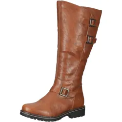 Stiefel REMONTE "Remonte Stiefel Lederimitat", Damen, Gr. 37, cuoio, Lederimitat, casual, Schuhe