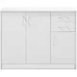 Bega Consult GmbH & Co.KG Internationale Handelsagentur Kommode Weiß matt mit Schubladen BxHxT 109x86x35 cm