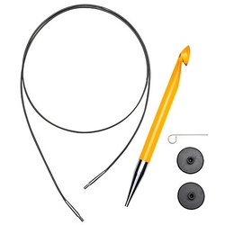 KnitPro Tunesische Häkelnadel, 10.0 mm Ø, im Set