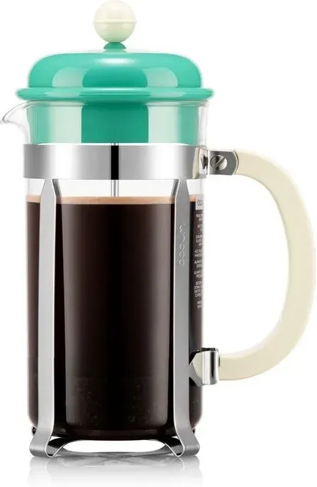 BODUM CAFFETTIERA 1L - 8 Tassen - French Press Kaffeebereiter - Ozeangrün