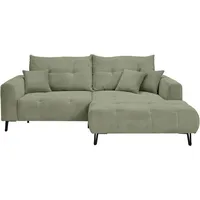 Carryhome Ecksofa Olivgrün, - 250x185 cm,