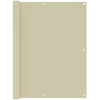 vidaXL Balkon-Sichtschutz 120 x 500 cm Creme Oxford-Gewebe
