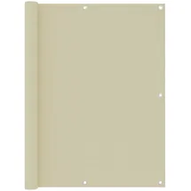 vidaXL Balkon-Sichtschutz 120 x 500 cm Creme Oxford-Gewebe