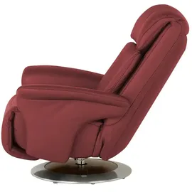 HIMOLLA Sessel 7418 Leder 81 x 111 x 95 cm Rot elektrisch