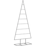 vidaXL Metall-Weihnachtsbaum für Dekorationen Schwarz 180 cm