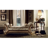 JVmoebel Chaiselongue Chaiselongue Liege Relaxsessel Liegesessel Komfortliege Luxus Barock, Made in Europe beige