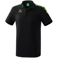 Erima Essential 5-C Poloshirt black/green gecko, S