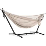 Vivere Mesh-Hängematte mit Gestell (280 cm) - Sand/Sky