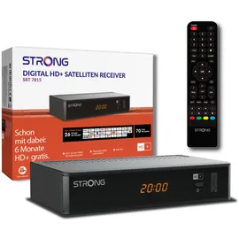 Strong SRT 7815 HD Receiver (HDTV, HD+ Karte inklusive, DVB-S2, Schwarz)