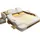 aea Doppel Design Leder Bett 140 x 200 cm Weiß