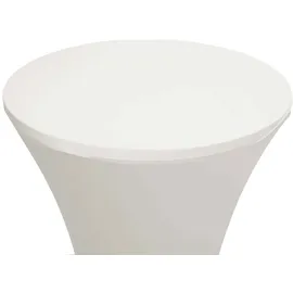 Mendler Stehtischhusse HWC-J30 Creme-beige Ø 60 cm