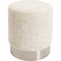 Kare Hocker Berry High Polyester 39 x 47 x 39 cm Silber/Beige