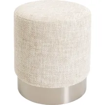 Kare Hocker Berry High Polyester 39 x 47 x 39 cm Silber/Beige