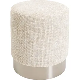 Kare Hocker Berry High Polyester 39 x 47 x 39 cm Silber/Beige