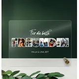 Freundin Geschenk Acryltafel - Personalisierte Geschenke, Familien Geschenk, Fotoalbum aus Glas, Fotogeschenke, Eigenes Foto, die schönsten Freundin Geschenke