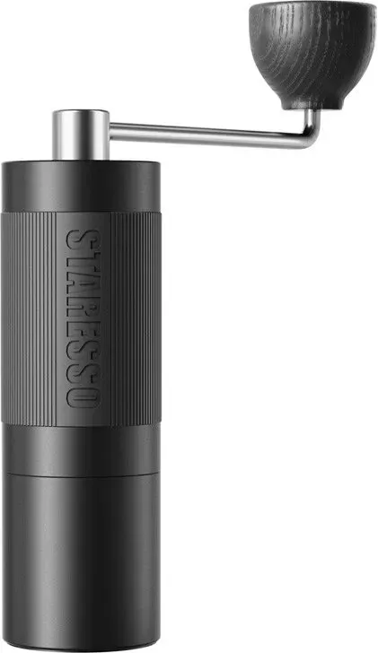 STARESSO Manuelle Kaffeemühle 20 g Kapazität mit CNC-Edelstahl-Kegelmahlwerk, innenliegende Mahlgradeinstellung, doppelte Kugellager, für French Press, Handkaffeemühle, D6 PLUS