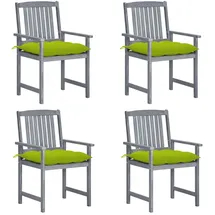 vidaXL Gartenstuhl 59 x 60 x 53 cm grau 4 St.