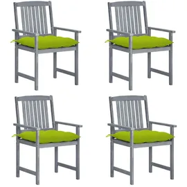 vidaXL Gartenstuhl 59 x 60 x 53 cm grau 4 St.