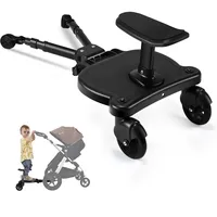 ENERHUB Buggy Board mit Sitz, Buggy Board für alle Kinderwagen, Trittbrett Mitfahrbrett universal, Kiddy Board für Kinder von 2-6 Jahren, Bearing 25KG