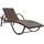 vidaXL Sonnenliege 193 x 64 x 56 cm braun/cremeweiß