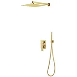 vidaXL Duschsystem Edelstahl 201 Golden