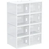 Homcom Aufbewahrungsbox 28 l 8-tlg. transparent