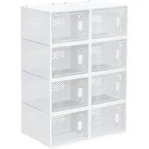 Homcom Aufbewahrungsbox 28 l 8-tlg. transparent