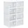 Homcom Aufbewahrungsbox 28 l 8-tlg. transparent