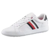 Tommy Hilfiger Essential Leather CUPSOLE Sneaker Weiß (White), 41 EU