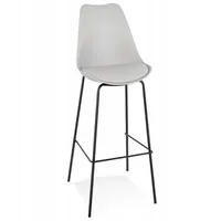 KADIMA DESIGN Barhocker Grau, Kunststoff, 45x115x49 cm, Esszimmer, Barmöbel,