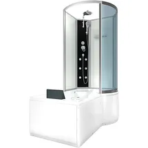 AcquaVapore Whirlpool Wanne Duschtempel Dusche Duschkabine K50-L00-WP-EC 170x100 cm mit 2k Scheiben Versiegelung