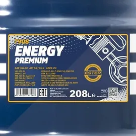 Mannol Energy Premium 5W-30 7908 volumen 208L