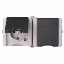 Kopp Schuko-Steckdose 2-fach Grau 1 St.
