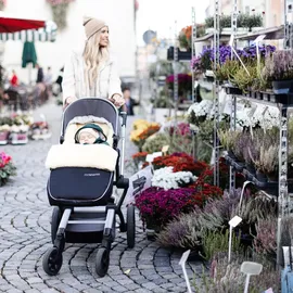 Hofbrucker Lammfellfußsack Polaris grau