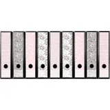 codiarts.® Aktenordner DIN A4 9 cm Rosa/Grau