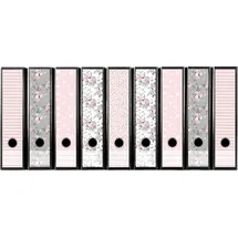 codiarts.® Aktenordner DIN A4 9 cm Rosa/Grau