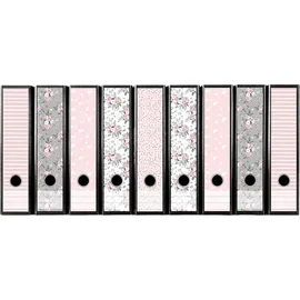 codiarts.® Aktenordner DIN A4 9 cm Rosa/Grau