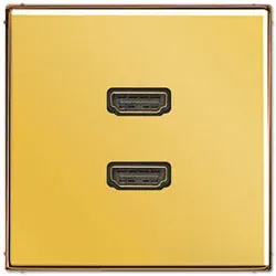 Jung Mutimedia-Einsatz 2 x HDMI (Gold)