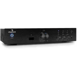 auna AV2-CD508BT HiFi-Verstärker 600Wmax. schwarz Schwarz-Metallic