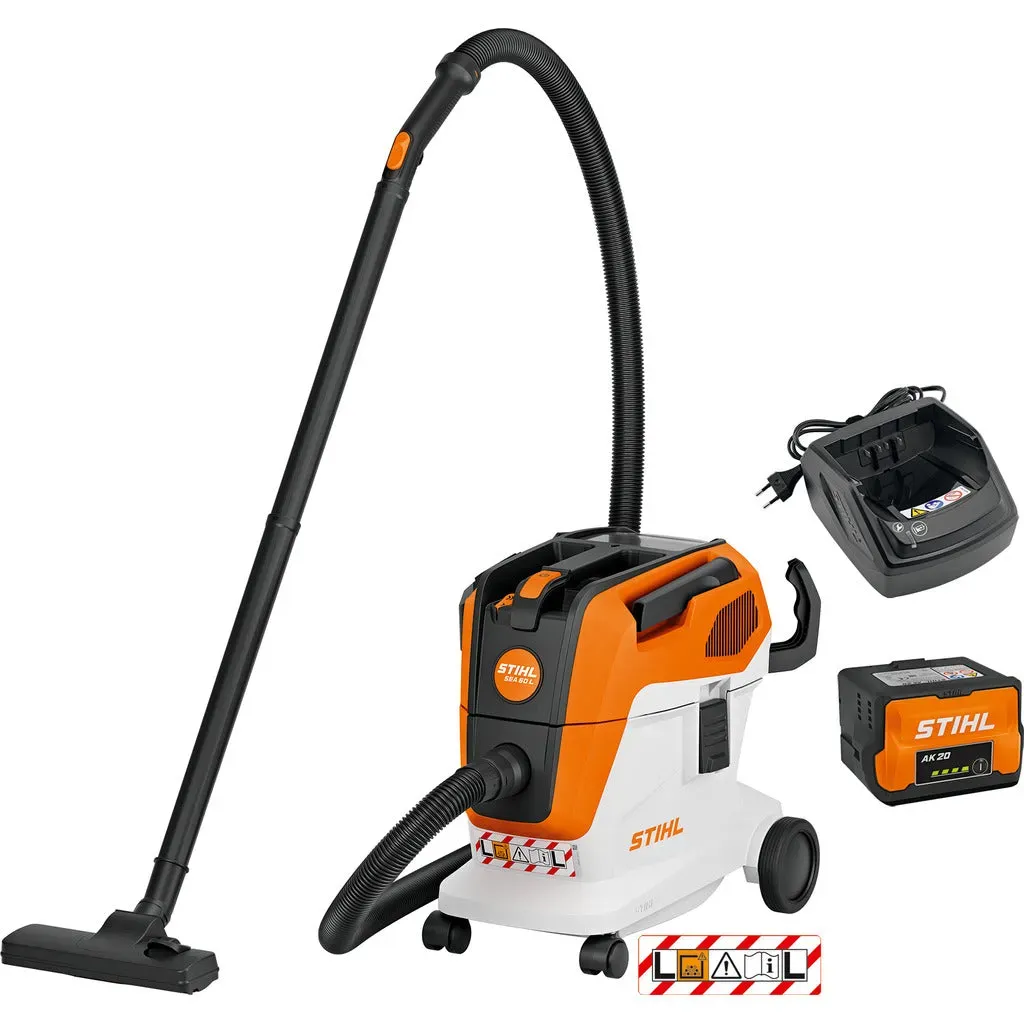Stihl Akku-Nass- und Trockensauger SEA 60 L / mit AK 20 und Ladegerät AL 101