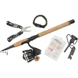 Abu Garcia Diplomat Wilderness Survival Kit Combo, Komplettes Angel und Überlebensset für Outdoor-Abenteuer mit Paracord für Notfall, Multitool, Armband, Camping, Wandern, Bushcraft