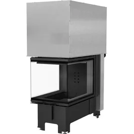 Kratki Kamineinsatz KRATKI NBU 500/700 Stahl Schwarz/Abdeckplatte Glas