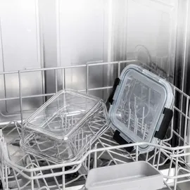Relaxdays Frischhaltedose transparent 1,04 l 18-teiliges Set