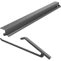 PEKA Hosenhalter-Set Pecasa Stahlblech mit Feinstruktur - 850mm schwarz